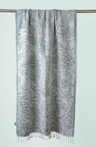 Evergreen double sided beach towel, cotton turkish pestemal, bath towel