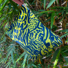 Load image into Gallery viewer, Watercolor rainbow marbles illustrated canvas pouch zipper bag wallet