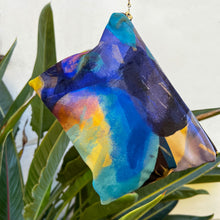 Load image into Gallery viewer, Rectangle illustrated velvet pouch zipper bag wallet