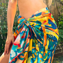 Load image into Gallery viewer, Doku Lush Illustrated Cotton Beach Pareo Sarong