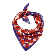 Load image into Gallery viewer, Berry Patch scarf, Dotted pattern, hand-illustrated eco friendly Cotton Scarf and Bandana