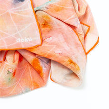 Load image into Gallery viewer, Corality Silk Scarf and Bandana detail
