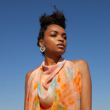 Load image into Gallery viewer, Corality Silk Scarf and Bandana Style