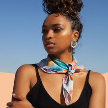 Load image into Gallery viewer, Divine Lands Silk Scarf, scarf, doku