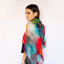 Load image into Gallery viewer, Divine Lands Soft Wool Watercolor Pattern Scarf and Bandana