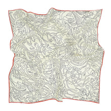 Load image into Gallery viewer, Vanilla Town Silk Scarf and Bandana
