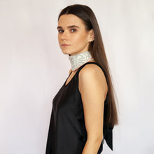 Load image into Gallery viewer, Vanilla Town Silk Scarf and Bandana Style