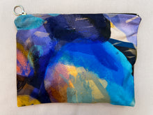 Load image into Gallery viewer, Rectangle illustrated velvet pouch zipper bag wallet
