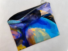 Load image into Gallery viewer, Rectangle illustrated velvet pouch zipper bag wallet
