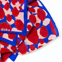 Load image into Gallery viewer, Berry Patch Silk Scarf and Bandana detail
