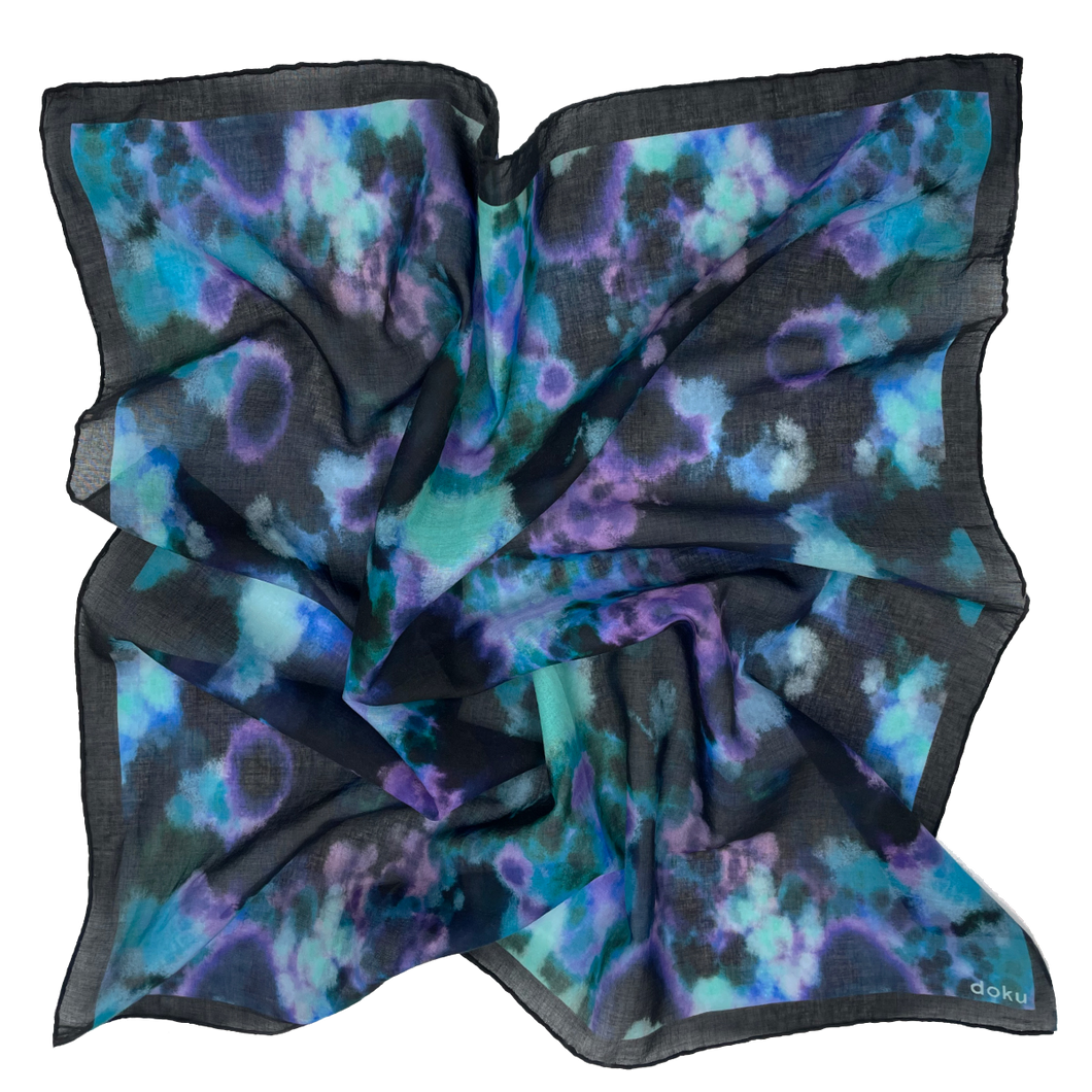 Cloud Forest Cotton Scarf Detail 