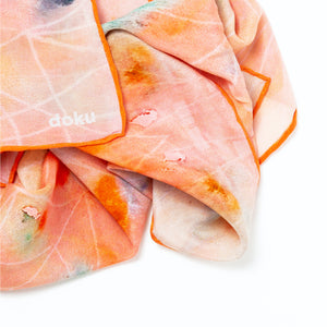 Corality Silk Scarf and Bandana detail