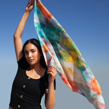 Load image into Gallery viewer, Divine Lands Silk Scarf, scarf, doku
