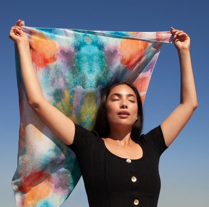 Divine Lands Silk Scarf and Bandana