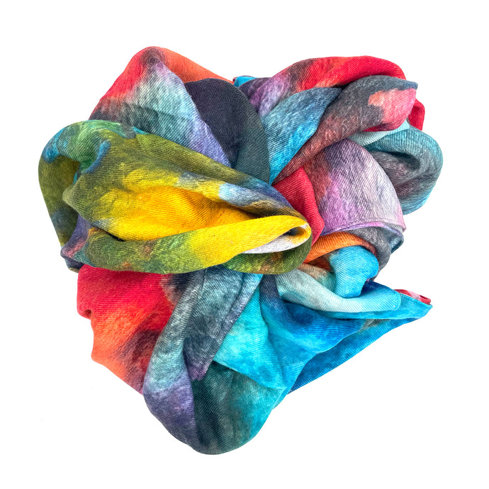Divine Lands Soft Wool Watercolor Pattern Scarf and Bandana
