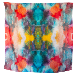 Divine Lands Soft Wool Watercolor Pattern Scarf and Bandana