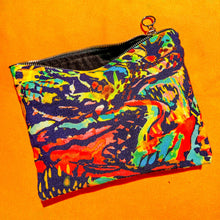 Load image into Gallery viewer, Lush multicolor canvas zipper bag pouch wallet summer accessory bag
