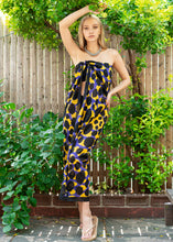 Load image into Gallery viewer, Doku Honey Cove Illustrated Pattern Cotton Beach Pareo Sarong 
