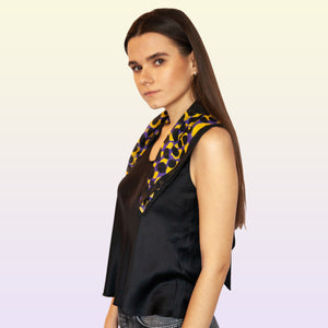Honey Cove Illustrated Cotton Scarf, Bandana Face mask