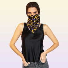 Load image into Gallery viewer, Honey Cove Illustrated Cotton Bandana and face mask
