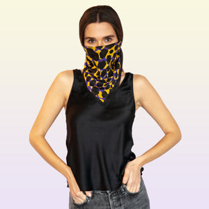 Honey Cove Illustrated Cotton Bandana and face mask