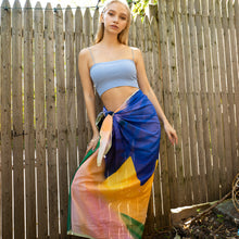Load image into Gallery viewer, Doku Massiflora Mulitcolor Pareo Beach Skirt 
