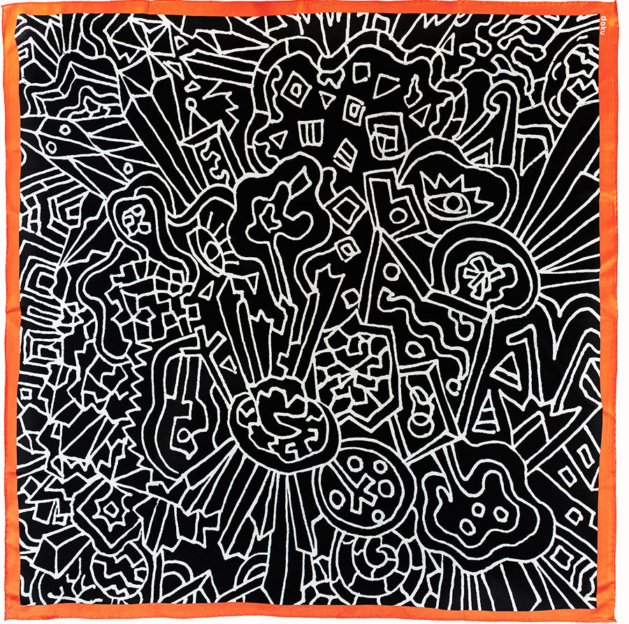 Mazed Silk Scarf and Bandana