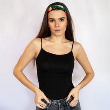 Load image into Gallery viewer, Nightfall Multicolor Silk Scarf and Bandana Headband
