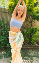 Load image into Gallery viewer, Doku Orbital Pastel Illustrated Cotton Beach Pareo Skirt Dress Wrap
