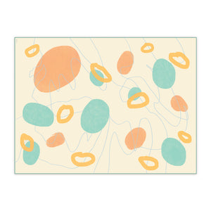 Doku Orbital Pastel Illustrated Cotton Beach Pareo Sarong
