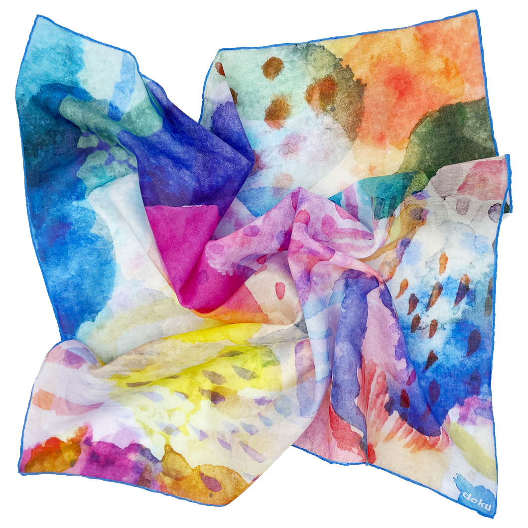 Underworld Illustrated pattern Cotton Scarf and Bandana