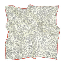 Load image into Gallery viewer, Vanilla Town Silk Scarf and Bandana
