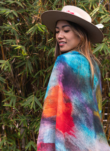 Divine Lands Square Wool Luxury Scarf and Headwrap